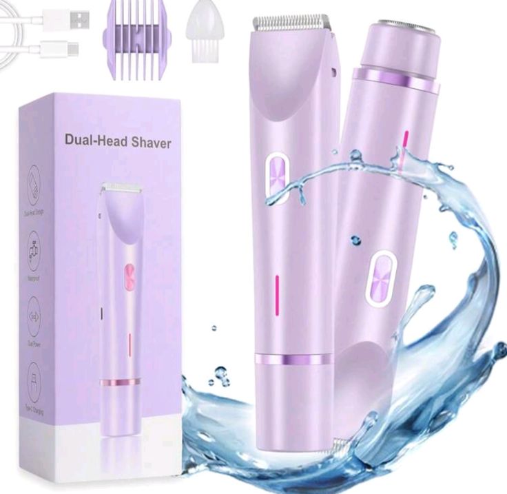 2-in-1 Bikini Trimmer for Women – Waterproof Shaver and trimmer