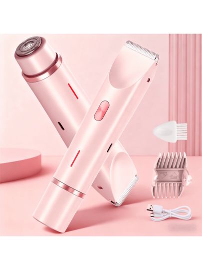 2-in-1 Bikini Trimmer for Women – Waterproof Shaver and trimmer