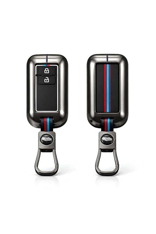 Premium Metal Key Cover – 2 Button Smart Key