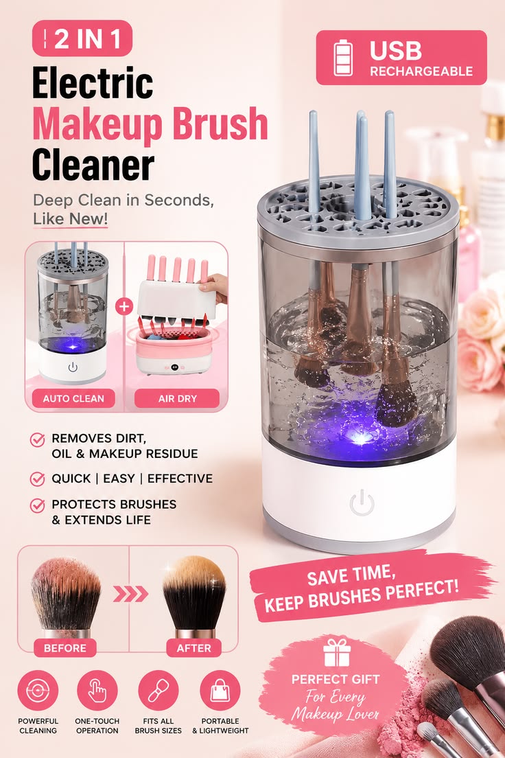 Electric Makeup Brush Cleaner