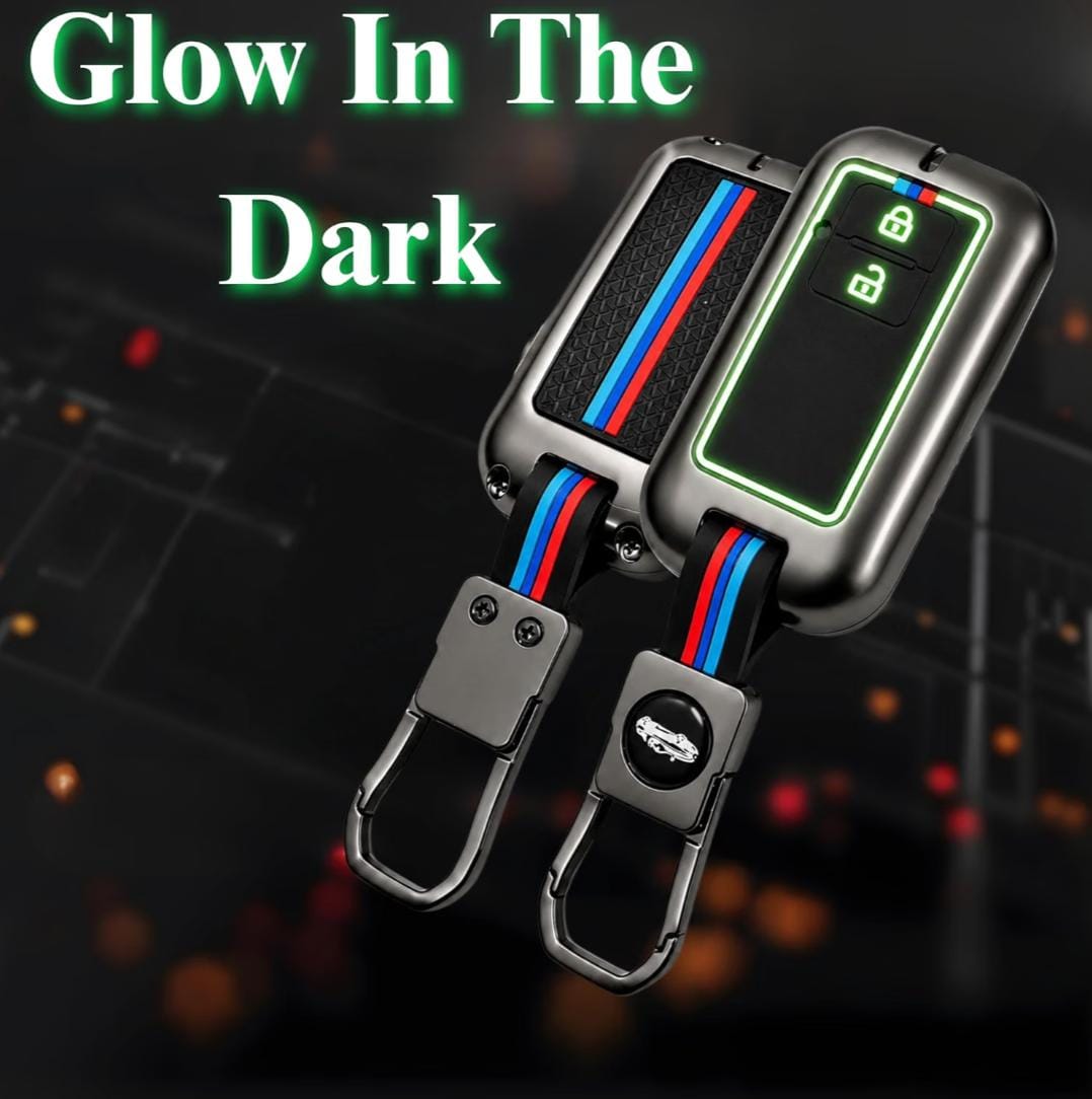 Premium Metal Key Cover – 2 Button Smart Key