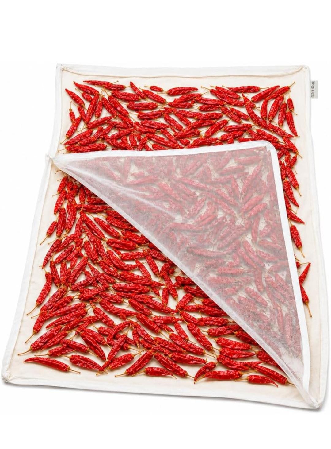 Thin Cotton Papad & Food Drying Cloth with Net and Zip