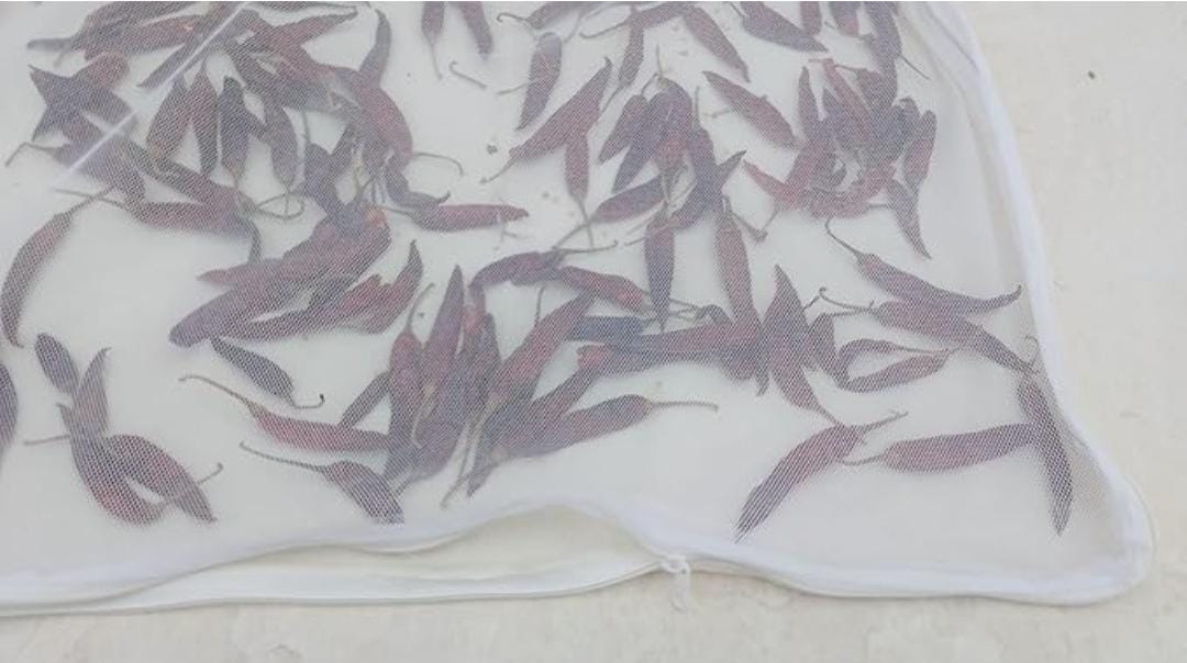 Thin Cotton Papad & Food Drying Cloth with Net and Zip