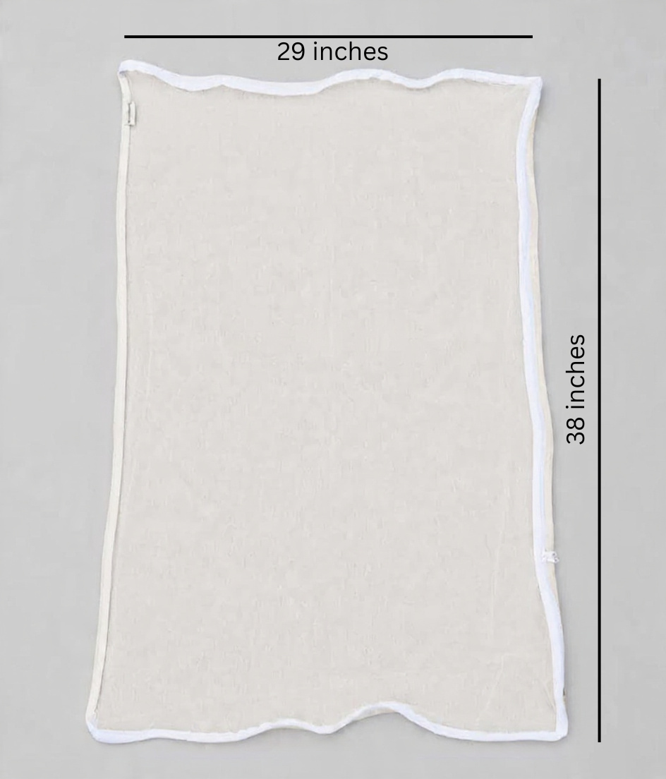Thin Cotton Papad & Food Drying Cloth with Net and Zip
